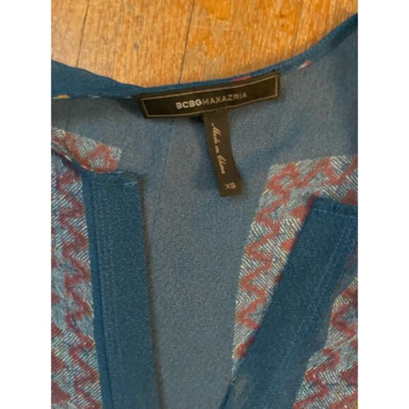 BCBG Sheer Poncho Leather Belt Size XS - Picture 8 of 8